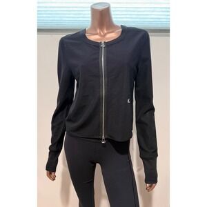 Helmut Lang Summer Light Classic Black Jacket Two Way Zipper Closure/XS